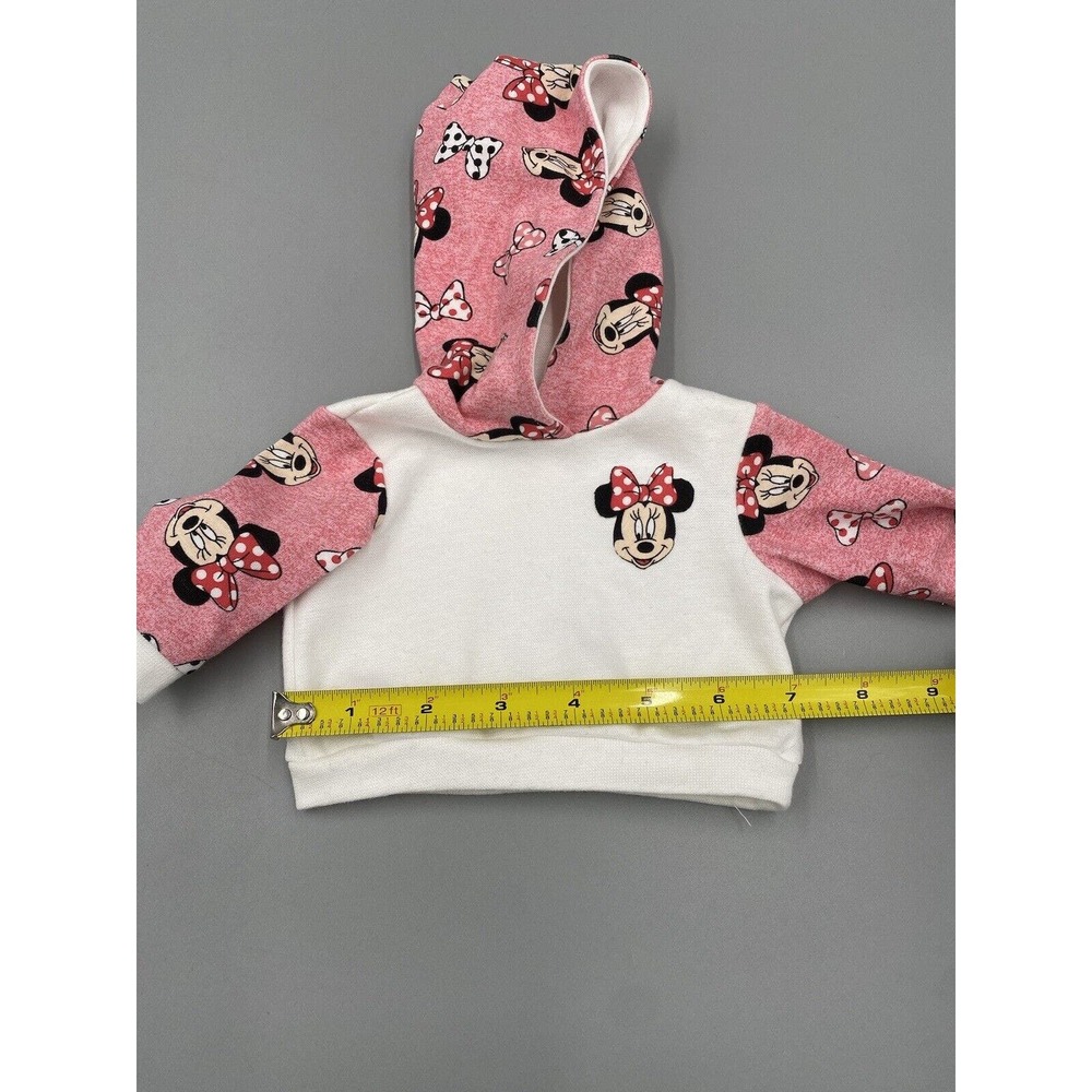 Baby Or Doll Girl Separates Outfit Minnie Mouse Hooded Shirt & Pants - Picture 3 of 15